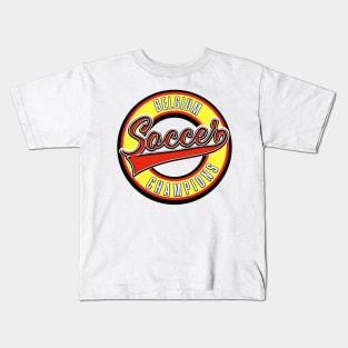 Belgium Soccer Champions logo Kids T-Shirt